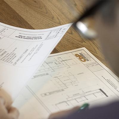 Architectural drawings and project submittals reviewed before fabrication to ensure accuracy and project clarity.